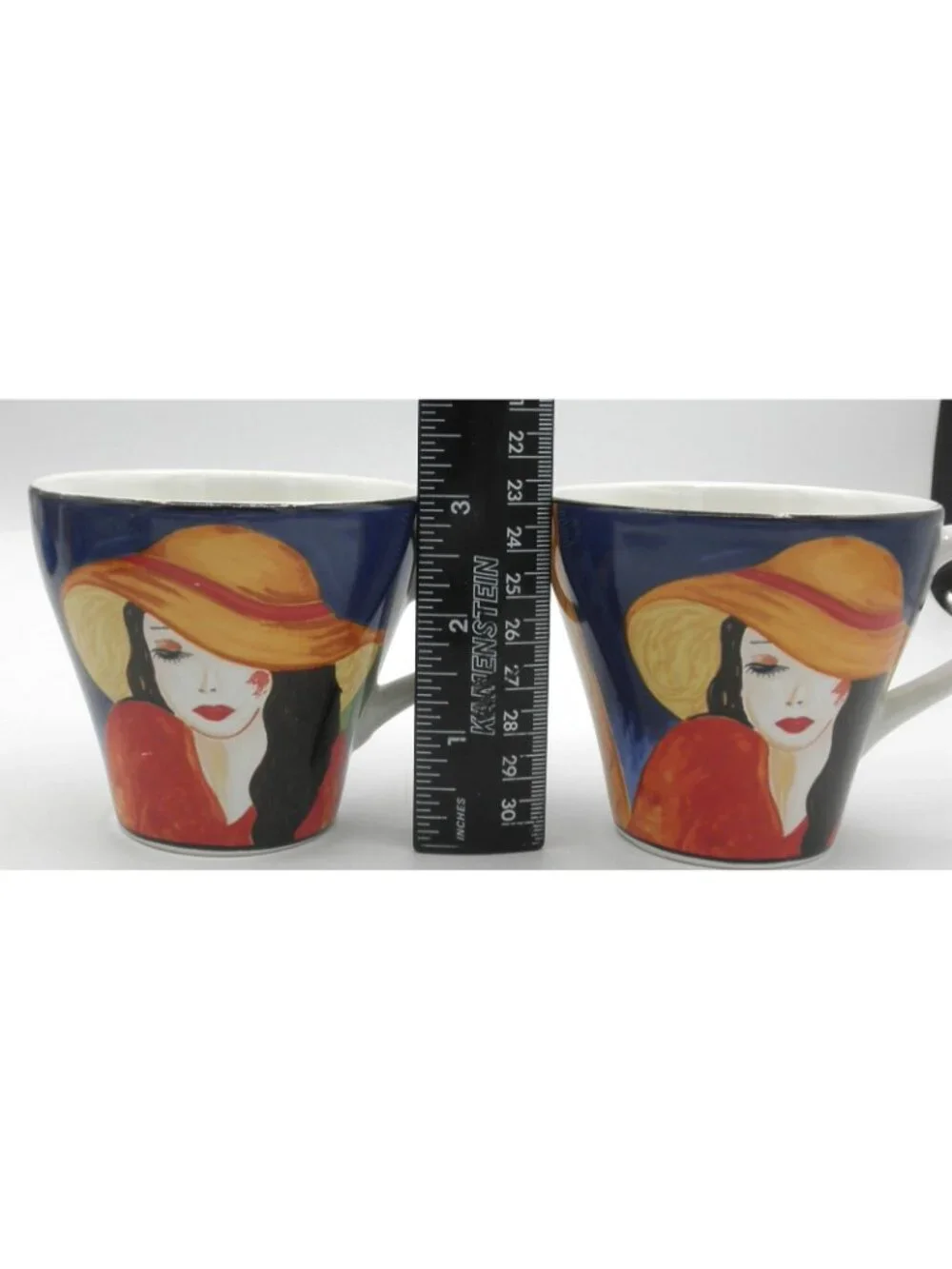 Cafe Paris by Sango Flat Cup & Saucer Set of 4 Pattern Code: SANCAPA